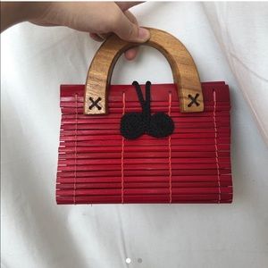 Little red handbag